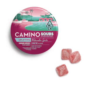 Sour Watermelon Spritz (Uplifting) Gummies - 10 ct - 100mg - Camino