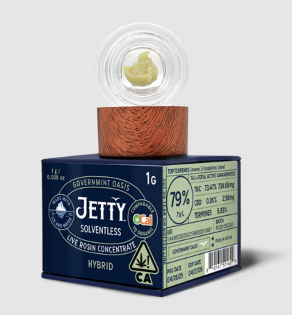 Governmint Oasis - Live Rosin - Solventless - 1g (H) - Jetty
