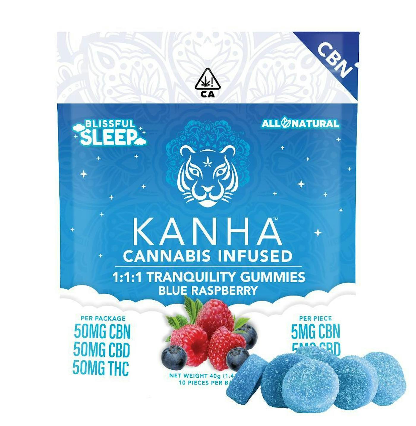 10pk - Sleep Tranquility - 1:1:1 (THC:CBD:CBN)