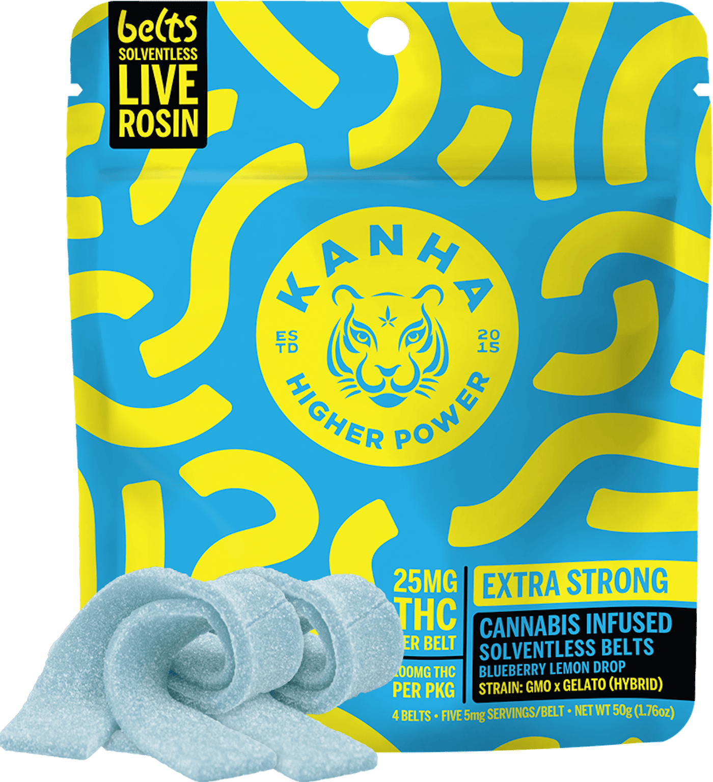 4pk - Blueberry Lemon Drop Live Rosin Belts