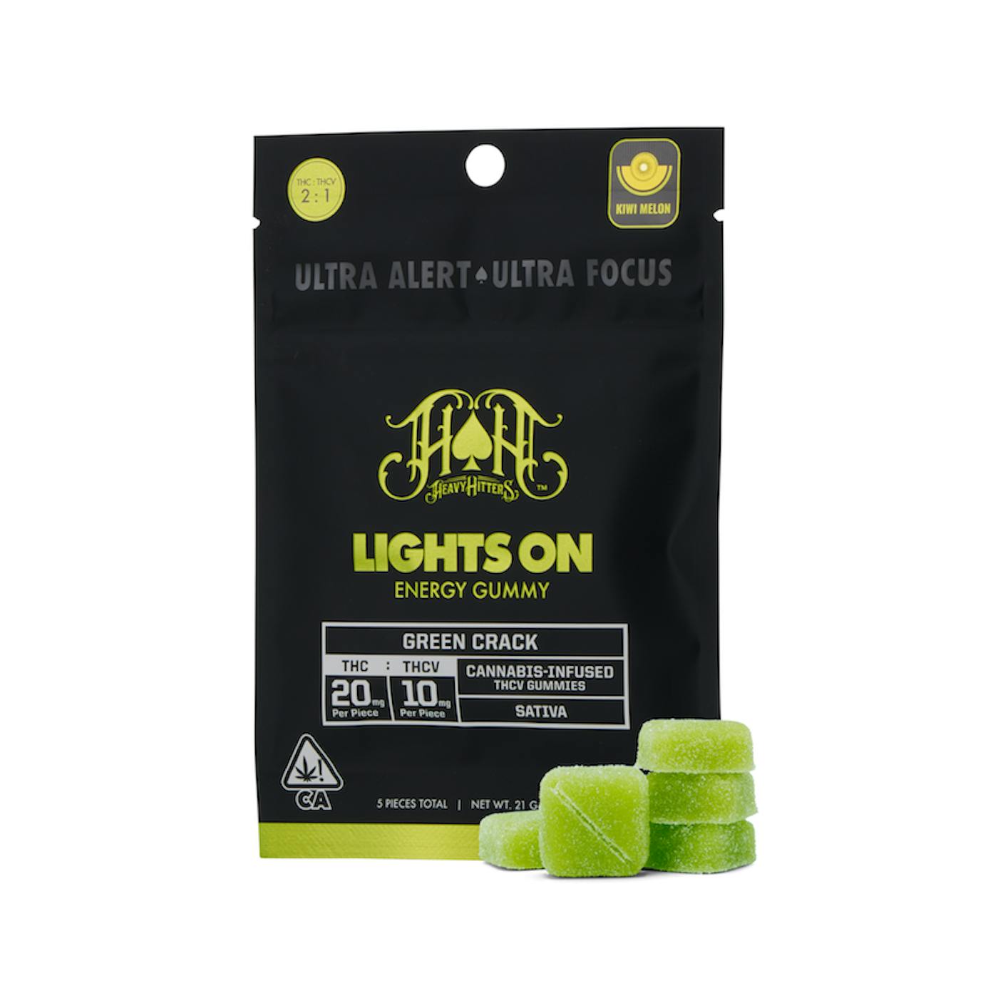 Lights On (Energy) Gummies 2:1 (THC:THCV)