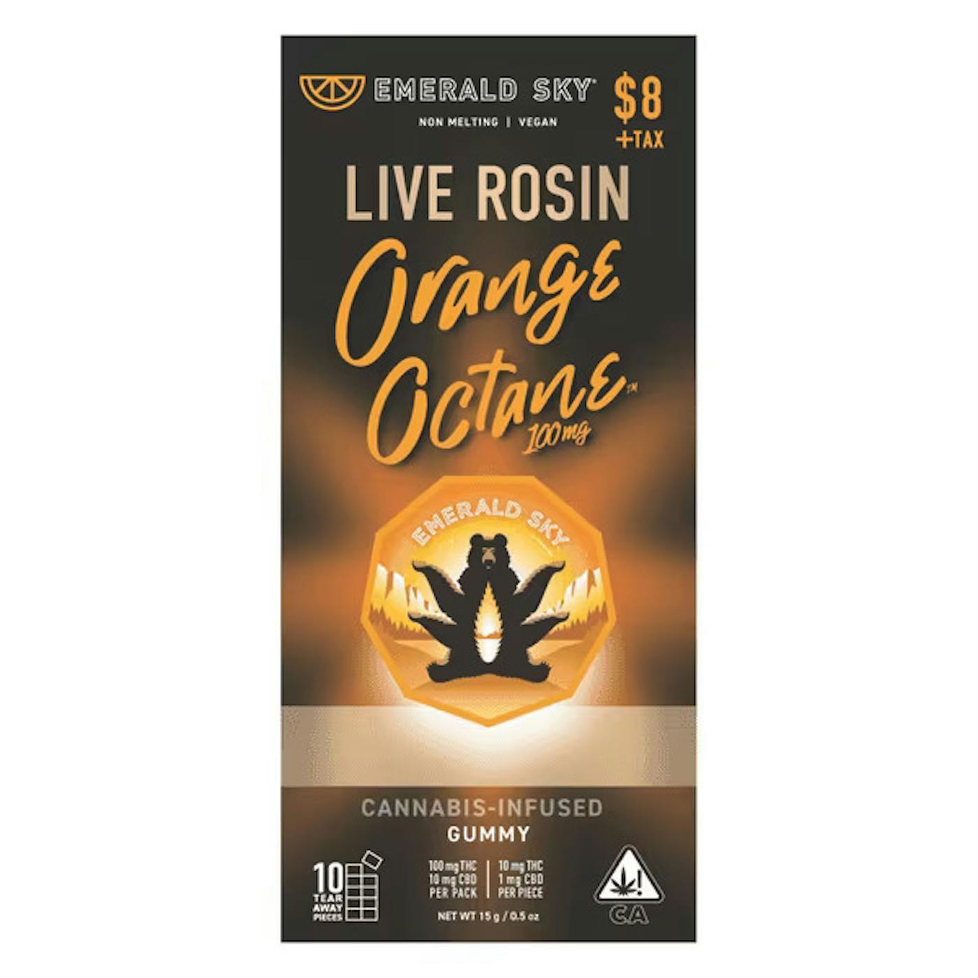 Orange Octane (Live Rosin) Gummies (10ct)