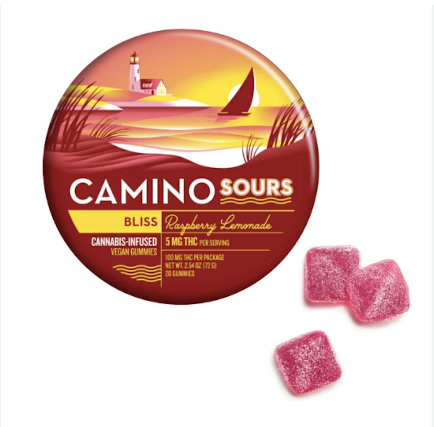Sour Raspberry Lemonade (Bliss) Gummies - 10 ct