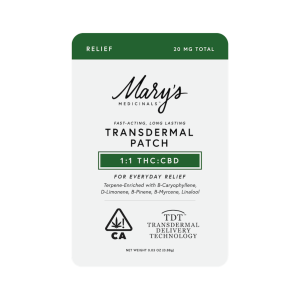 Transdermal Patch - 1:1(Relief) CBD:THC