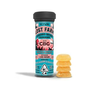 White Peach - (Live Resin Infused) Gummies - 1:1 (THC:CBG)